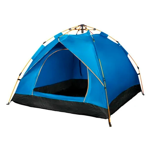 Carpa 3 Personas Impermeable Protección UV y Fácil Armado azul