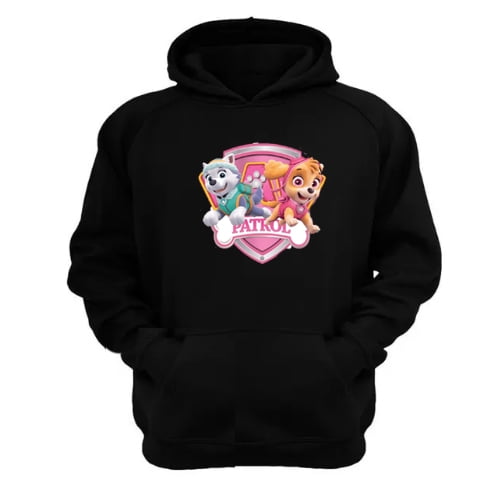 Genérico - Polerón Canguro Paw Patrol Negro Talla Xl Unisex