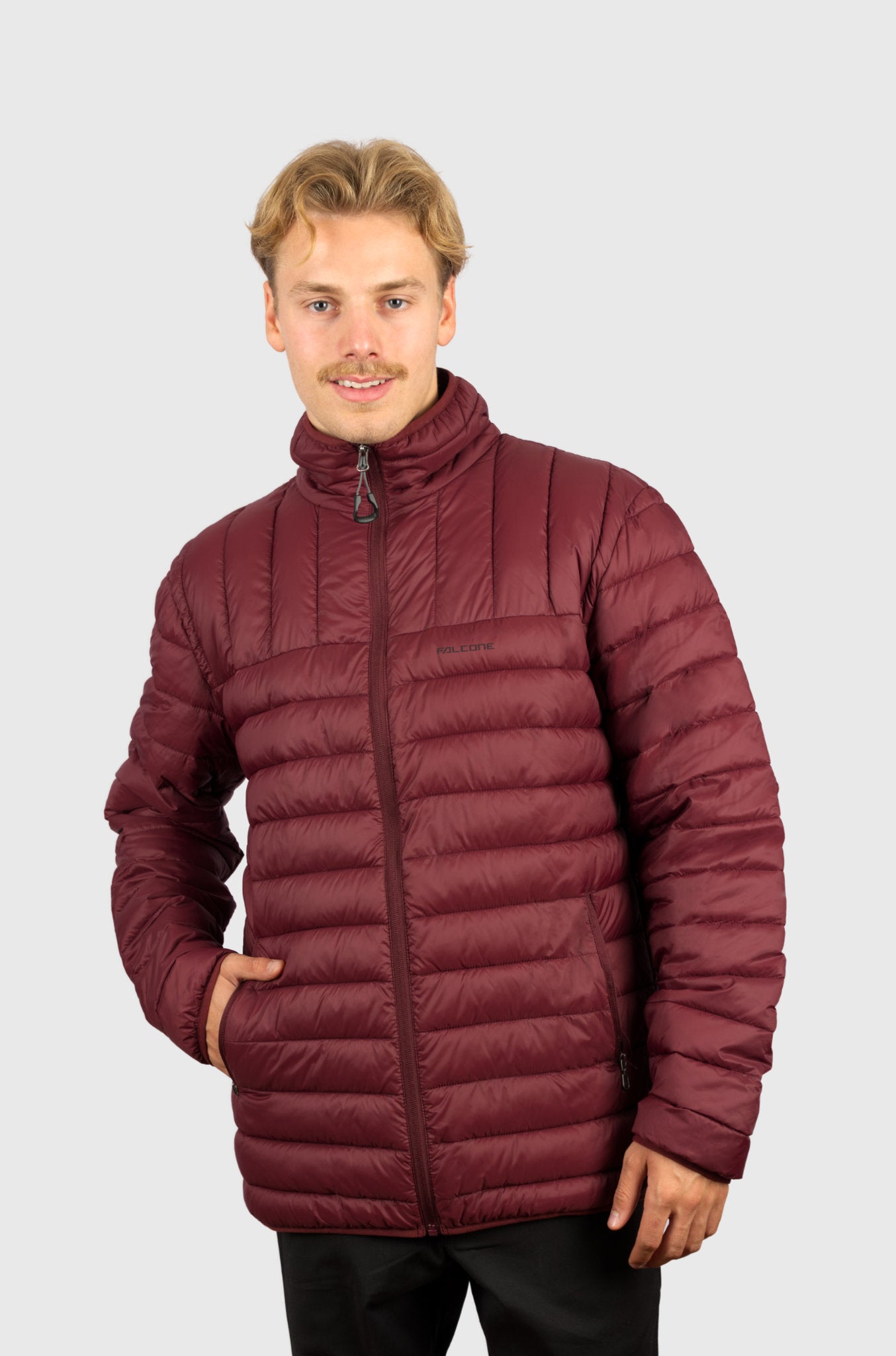 Parka Andina Burdeo Hombre Falcone