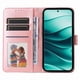 thumbnail image 2 of Funda tipo cartera FOXDOCK para Vivo V50 Lite , diseño girasol en relieve, cuero PU, cierre magnético, soporte y tarjetero, 2 of 5