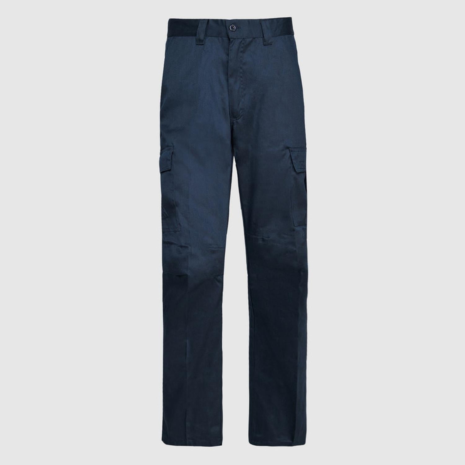 Jayson - Pantalón Cargo Gababardina Cintura Elasticada Azul Marino 3xl