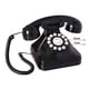 thumbnail image 3 of Teléfono fijo retro con cable TelPal Basic, negro, 3 of 6