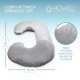 thumbnail image 3 of Cojín Maternal De Lactancia Embarazadas Almohada Babynest Gris, 3 of 10