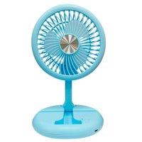 Tecnolab - Mini Ventilador Plegable De Mano Recargable Azul - Ps