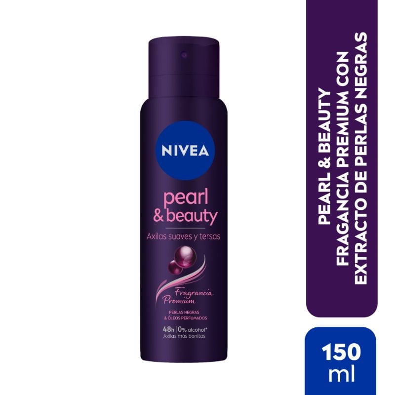 Desodorante Spray Pearl & Beauty Black 150 ml Nivea
