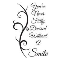 Rienda Libre Graphics - Decomural Never Fully Dressed Without A Smile Ws-40805