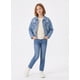 thumbnail image 2 of Chaqueta De Mezclilla Niña Con Brillos Y Rasgados Denim, 2 of 3
