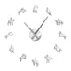 thumbnail image 4 of Reloj De Pared DIY 3D Etiqueta De Espejo Moderna Decoración De Oficina En Casa Relojes Plata, 4 of 5