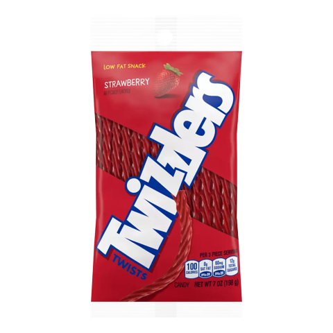 Gomitas Twists Frutilla Twizzlers 198 G