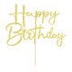 thumbnail image 4 of Decoración Para Tartas Con Purpurina Para Cumpleaños Hecha A Mano Dorada, 4 of 8