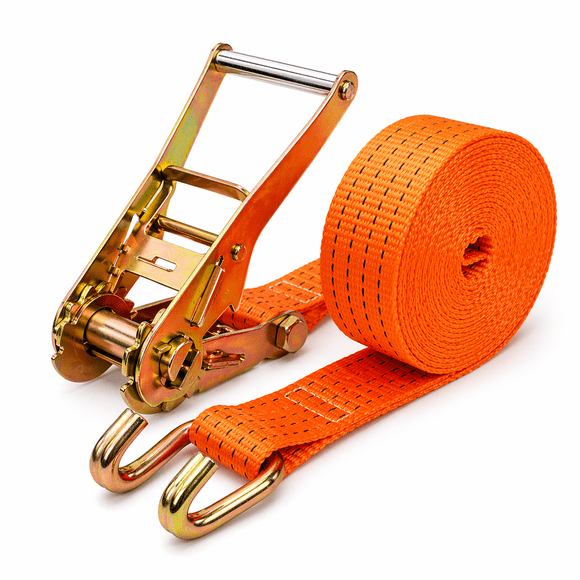 Eslinga de Amarre con Trinquete 50 mm x 6 m – Sujeción Segura para Carga y Transporte