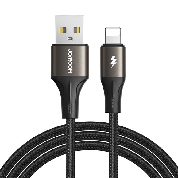 Cable USB-A a Lightning 3A Carga Rápida 1.2 m (Negro) - JOYROOM
