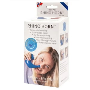 Neti Pot Limpiadores Nasales Rhino Horn Para Alergias Y Lavado De Sinusitis - Alivio Natural Y Eficaz Color Azul