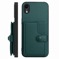Foxdock Funda Para Iphone Xr Con Bloqueo Rfid - Diseño Elegante Con Cierre De Botón