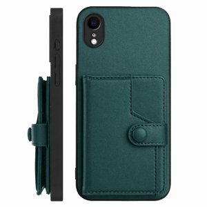 Foxdock Funda Para Iphone Xr Con Bloqueo Rfid - Diseño Elegante Con Cierre De Botón