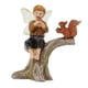 thumbnail image 4 of Adorno de micropaisaje, estatua de jardín de hadas en miniatura, escultura de hada ardilla, estatuilla de hadas en miniatura para jardín al aire libre, 4 of 5