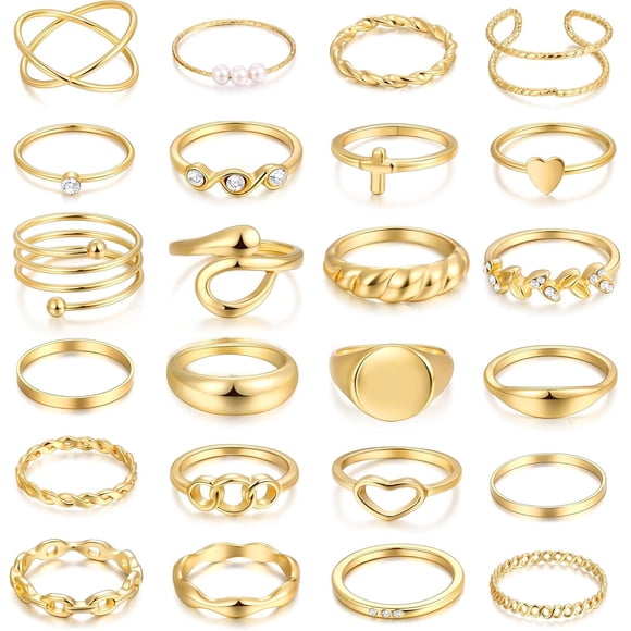 Anillos apilables FAXHION para mujer