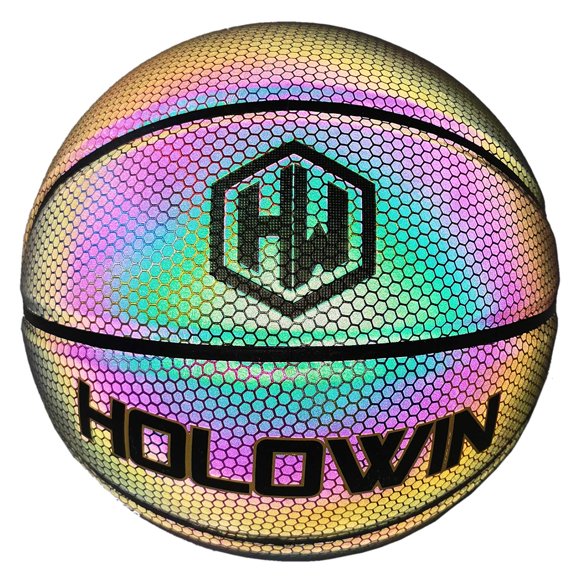 Balón de baloncesto HW HOLOWIN Reflectante y Brillante Holográfico