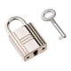 thumbnail image 1 of Candado de seguridad de bloqueo de maleta de bloqueo de bloqueo de viaje de seguridad lindo con 1 llave de plata, 1 of 3