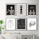 thumbnail image 2 of 6pcs Rock and Roll Skull Canvas Poster - Fun and Festive Halloween Wall Art for Your Home, 2 of 2