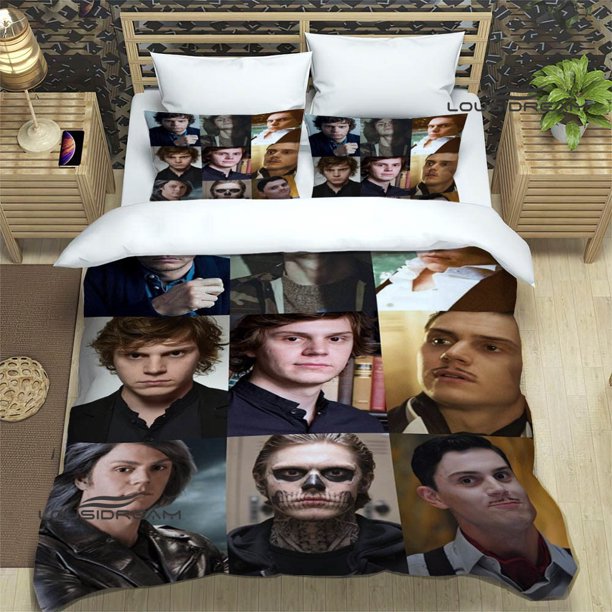3D Evan Peters pattern Bedding Sets exquisite bed supplies set duvet cover bed comforter set bedding set luxury birthday gift Bed Sheets