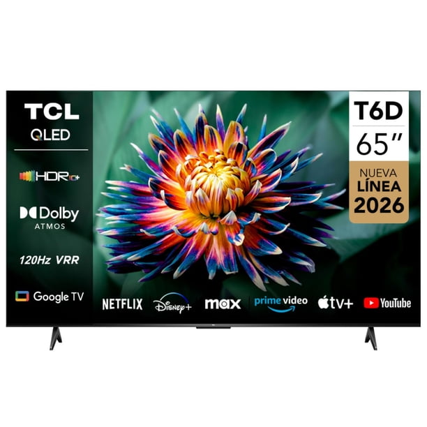 Televisor TCL 65" QLED UHD 4K T6D Smart TV