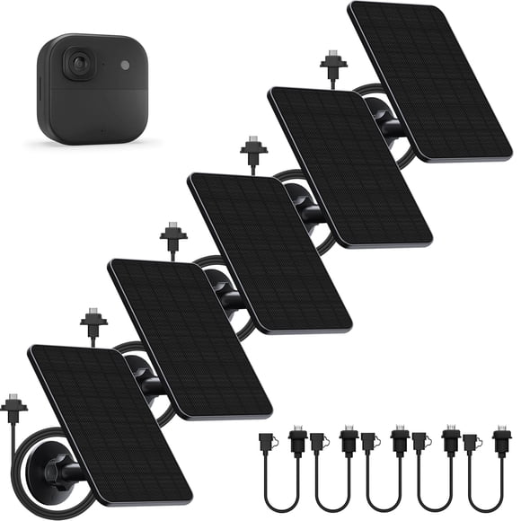 Panel Solar De 5 Unidades 4 W Ip65 Resistente Al Agua Con Soporte