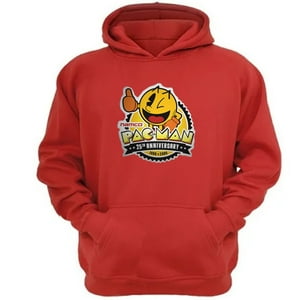 Genérico - Polerón Canguro Pacman Rojo Talla L Unisex