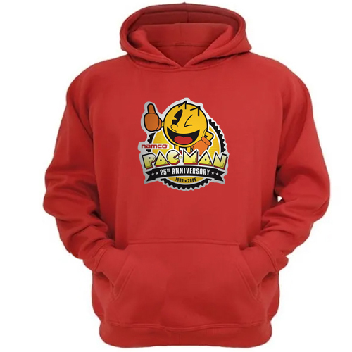 Genérico - Polerón Canguro Pacman Rojo Talla Xl Unisex