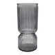 thumbnail image 2 of Florero Decorativo De Vidrio Cristal Con Diseño Tonos Grises, 2 of 9