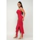thumbnail image 5 of Vestido Largo de Tubo con Abertura en el Dobladillo con Volantes en la Parte Inferior Lisa, 5 of 5