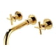 thumbnail image 5 of Grifo Para Lavabo De Baño, Grifo Giratorio Para Bañera, Grifo Frío Y Caliente, 2 Manijas Doradas, 5 of 5