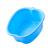 Ioensy - Bañera De Pie Grande De Plástico Portátil Para Baño De Pies Lavabo De Spa Para Uñas De Los Pies Y Tobillos Azul