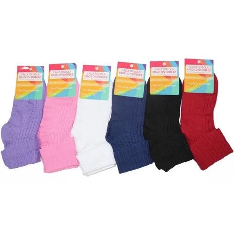 Only Zaza - Calcetín De Hilo Para Mujer - Sin Costuras - Docena