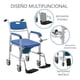 thumbnail image 2 of Baño Wc Inodoro Aluminio Con Ruedas Reposapies Abatibles 7002C, 2 of 5