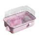 thumbnail image 2 of Casa de hámster jaula transparente hábitat de ventilación grande jaula de animales pequeños para animales pequeños planeadores de azúcar gerbils conej Rosa, 2 of 5
