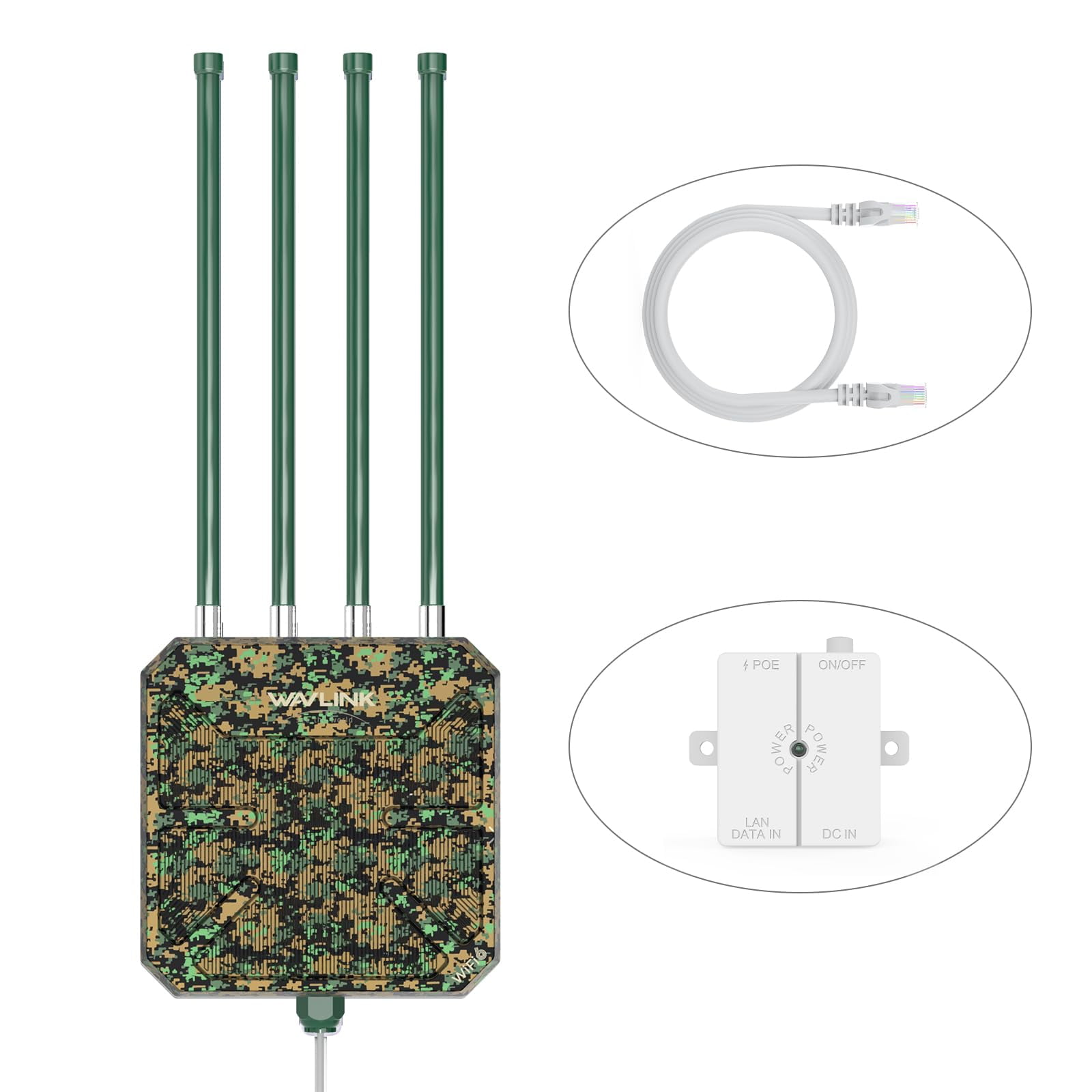 Extensor Wifi 6 Para Exteriores Wavlink Ax3000 De Largo Alcance Ip67