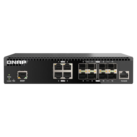 Conmutador Qnap QSW-M3212R-8S4T 12 Puertos 10 GbE
