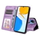 thumbnail image 2 of Funda tipo cartera FOXDOCK para Honor X7 , diseño girasol en relieve, cuero PU, cierre magnético, soporte y tarjetero, 2 of 5