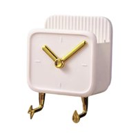 Magideal - Estante De En Sin Taladrar, Accesorios De , Reutilizable Sin Perforaciones Ganchos, Estante De Organizador, , Blanco