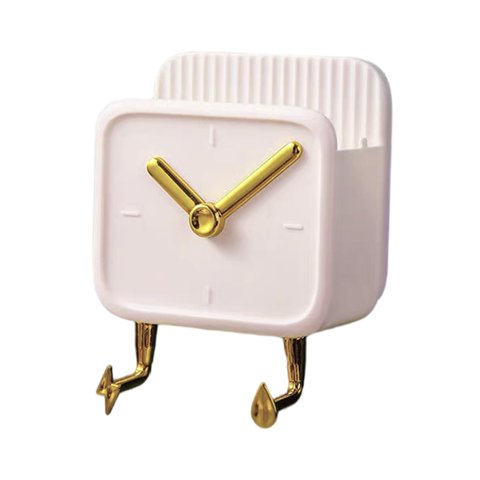 Magideal - Estante De En Sin Taladrar, Accesorios De , Reutilizable Sin Perforaciones Ganchos, Estante De Organizador, , Blanco