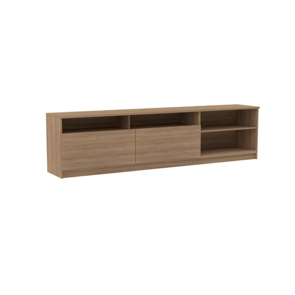 Rack 70 Pulgadas 2 Puertas 2 Repisas Nogal