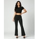 thumbnail image 3 of Pantalón Palazzo Mujer Elasticado Brilloso Tendencia Biribum, 3 of 3