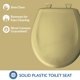 thumbnail image 2 of Asiento de Inodoro Bemis Classic Colors con Cierre Suave Redondo Color Oro Cosecha, 2 of 6