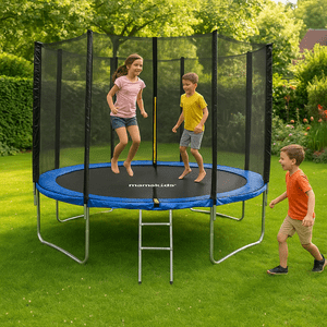 Tienda El Garage - Cama Elástica Saltarina 3.66 Metros Con Red Y Escalera | Mamakids Trampolín Exterior