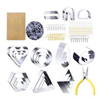 Bothyi - Molde Para Cortar Pendientes, Molde Para Hornear, Suministros De Arte Para La Fabricación De Joyas, 165 Uds.