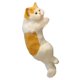 thumbnail image 3 of Simulación De Felpa Gato Estatua Animal Moderno Para Juguetes De Escritorio Amarillo Blanco, 3 of 5