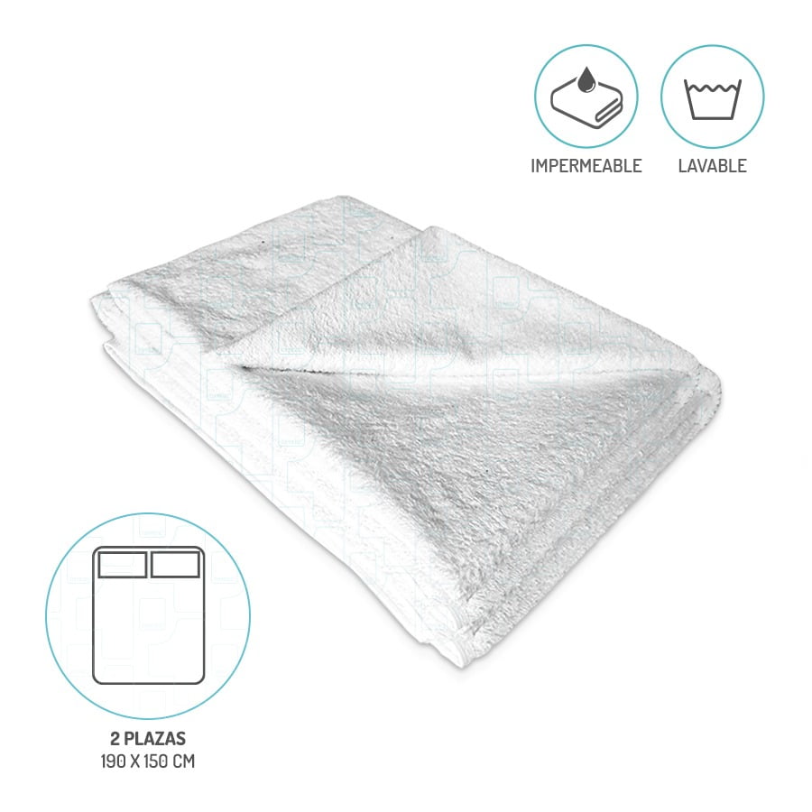 Topmedic - Cubre Colchón Toalla 2 Plazas