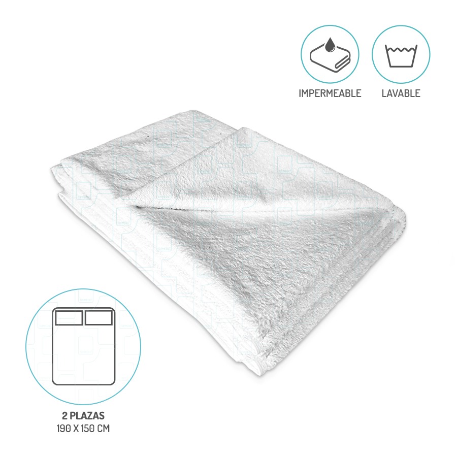 Topmedic - Cubre Colchón Toalla 2 Plazas