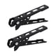 thumbnail image 4 of 2 piezas levantador de ollas, Clip para placa de tazón caliente, pinzas ligeras para soporte de ollas, pinza portátil para cuencos, pinza para sartén Negro, 4 of 5